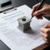Инспектор ОТК с планшетом и чек-листом проверяет 3D-печатную деталь на рабочем столе: контроль геометрии, качества поверхности и комплектности перед упаковкой для клиента