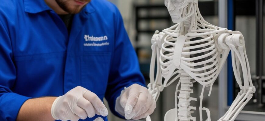 Технолог диагностирует причины деформации 3D-печатной детали с помощью тепловизора и сравнивает её с эталоном: анализ термических напряжений, усадки и настройка режимов охлаждения для стабильного результата