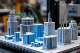 Инженер проверяет сборку многокомпонентного 3D-печатного узла с использованием штангенциркуля и щупов: оценка зазоров, посадок и идеальной подгонки деталей после печати
