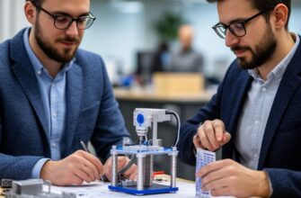 Инженер сравнивает сломанную 3D-печатную деталь и её усиленную переработанную версию: анализ причин поломки и внедрение инженерного решения для повышения надежности