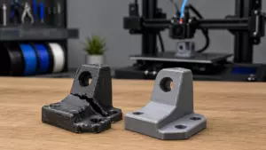 Сравнение изношенной запчасти и напечатанной на 3d принтере детали