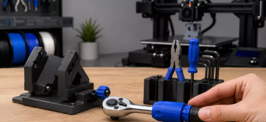 Оснастка и держатель для инструмента, напечатанные на 3d принтере