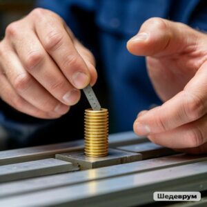 Инженер проверяет посадку болта в 3D-печатную деталь с внутренней резьбой, используя штангенциркуль и калибр-пробку: оценка точности резьбового соединения после печати или впрессовки латунной втулки
