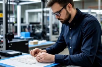 Менеджер производства управляет парком 3D-принтеров через единую систему мониторинга, планируя переход от печати единичного прототипа к серийному выпуску партии деталей с контролем нестинга и постобработки