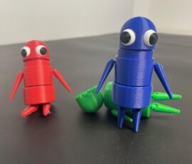 Подвижные 3D-печатные фигурки для детского творчества